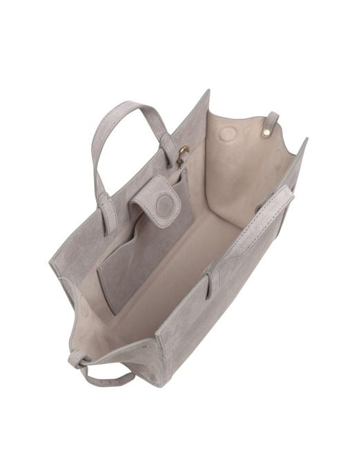 Saonara Brand Gray Mini Shopping Suede Limited Edition