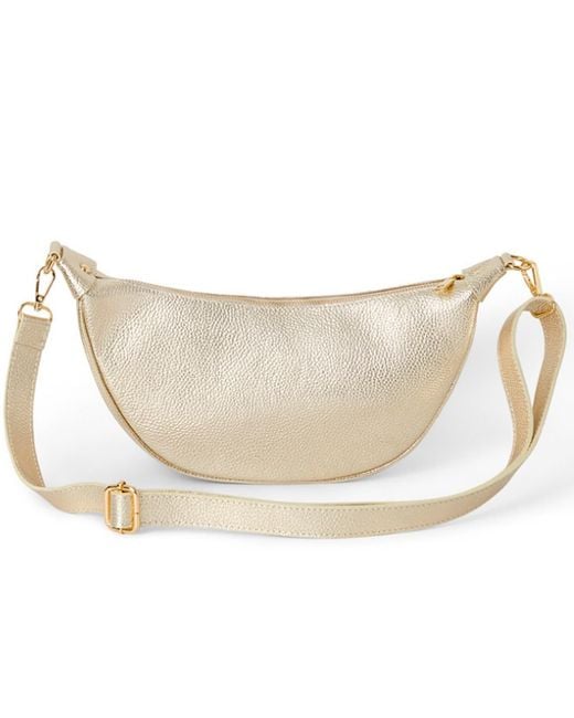 Betsy & Floss White Ambra Crossbody Waist Bag