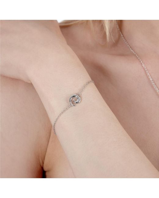Lucy Quartermaine Metallic Element Swirl Bracelet