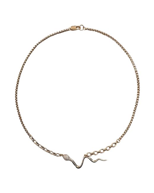 IN CAUDA VENENUM Brown Uraeus Necklace