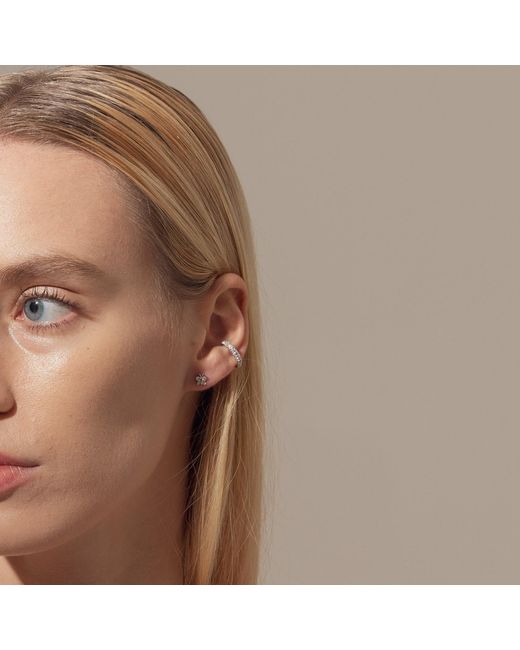 BLOOMTINE | Earth Angel HQ White Illuminess Premium Sterling Single Ear Cuff