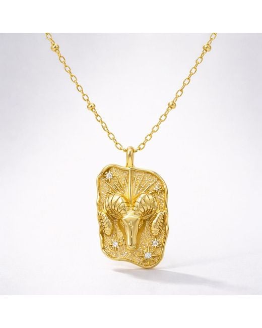 Luna Charles Metallic Solara Zodiac Necklace