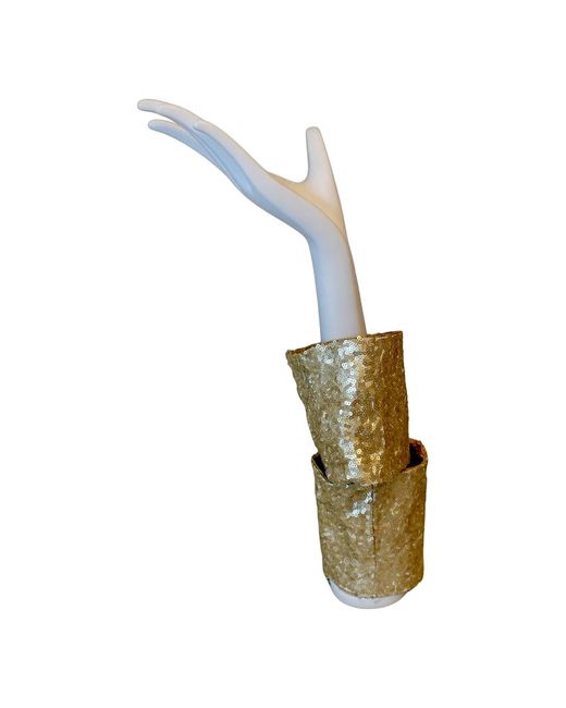 Romer Millinery Natural Morphy Moldable Wrist Cuff Sequin Set Of Two