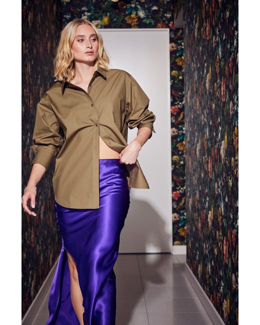 Lindsay Nicholas New York Green Marcia Oversized Shirt