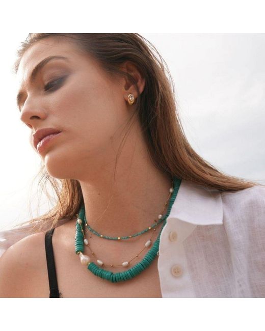 LINYA JEWELLERY Metallic Lana Necklace