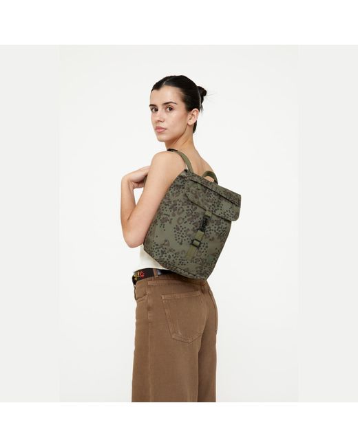 Lefrik Green Kaut Mini Backpack Cheeta