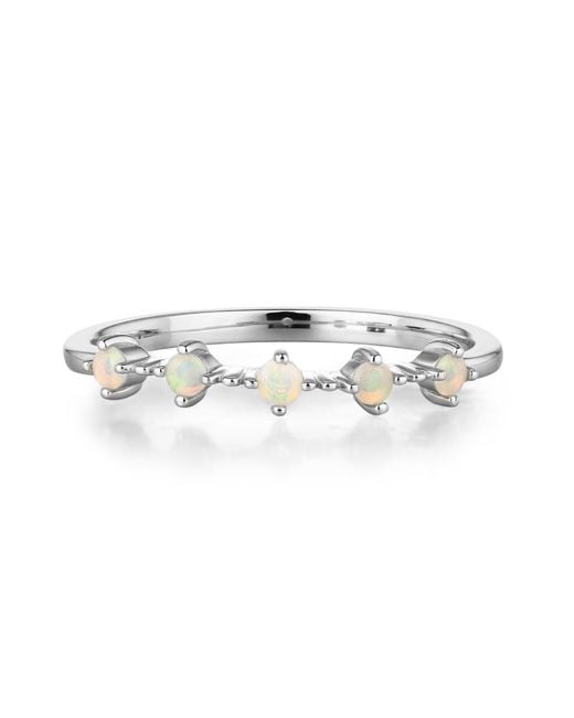 Azura Jewelry New York Metallic Celestial Opal Ring Vermeil