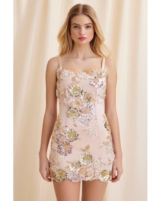 Scarlett Gasque Natural Eternal Bloom Mini Dress