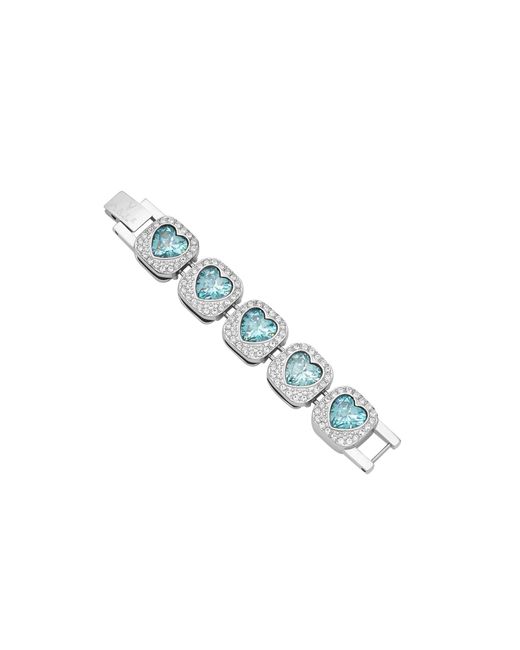 Arte Madrid Blue Pet It On Heart-Shaped Riviere Necklace Extender