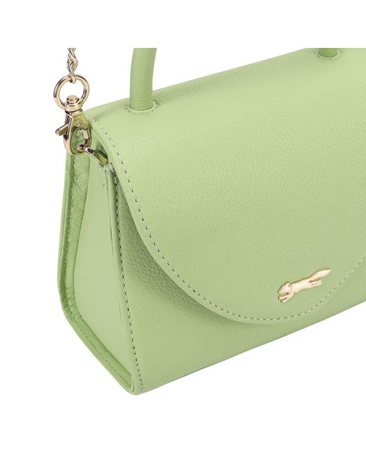 Paul Costelloe Green Cilo Leather Crossbody Bag