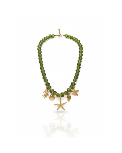 Oceanus Green Meretrix Necklace