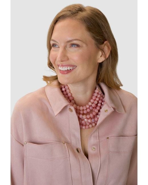 Fairchild Baldwin Red Bella Antique Rose Necklace