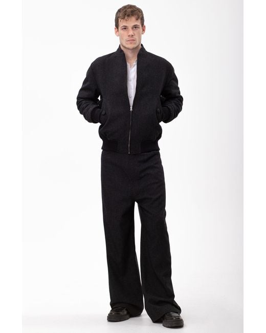 Maison Bogomil Blue Bomber Jacket for men