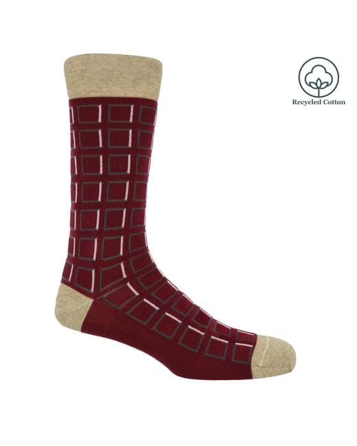 Peper Harow - Made in England Blue Cube Socks – Bundle for men