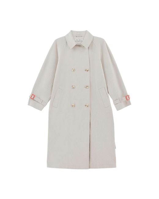 Saint One Co. White Neutrals Idols Trench Coat Sand X Fanta