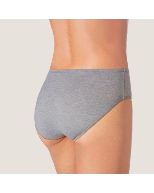 Zd - Zero Defects Gray Mid-Rise Diana Briefs