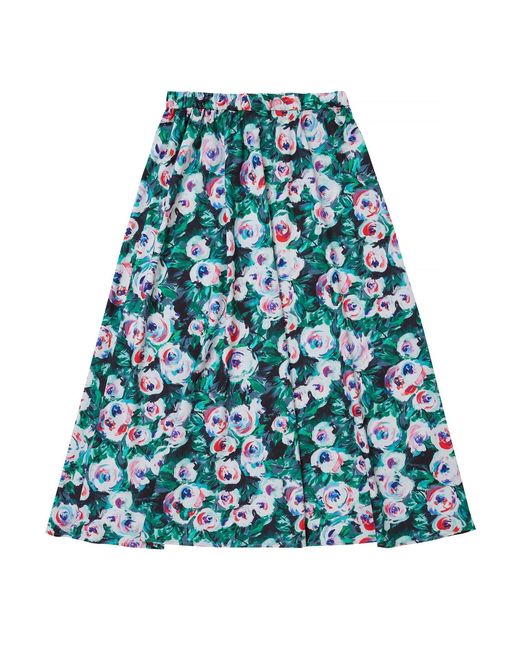 Lindsay Nicholas New York Blue Duchess Skirt