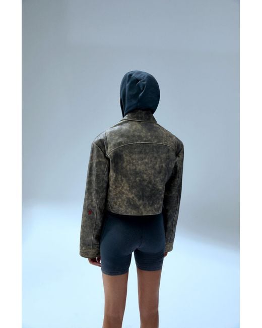 Pcfg Blue Your Itch Acid Wash Hoody