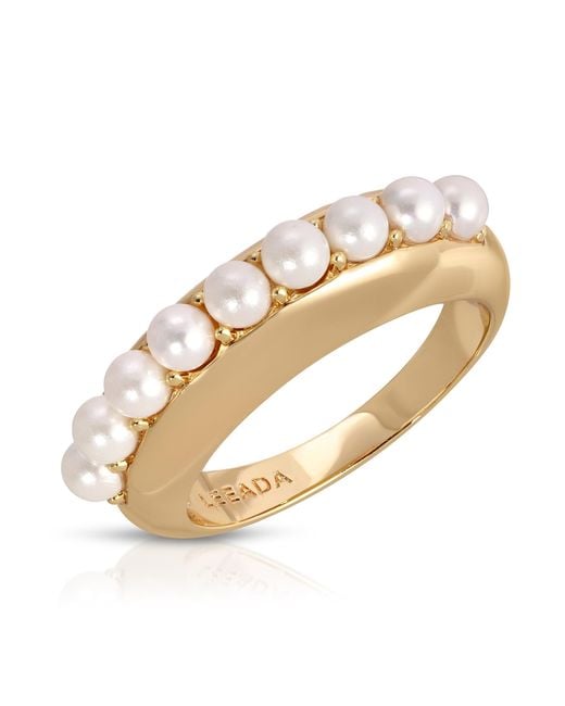 Leeada Jewelry Metallic Pomona Pearl Ring