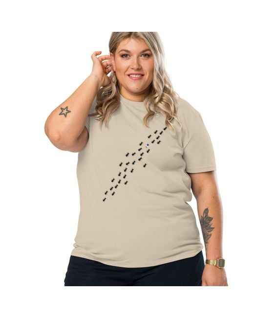 Anchor and Crew Natural Neutrals Desert Dust Ants Where's William Going? Organic Cotton T-Shirt