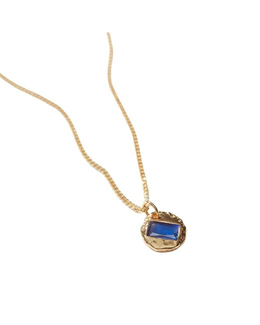 Muru Metallic Mini September Birthstone Necklace