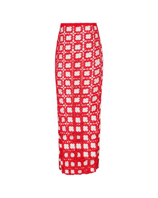 Delfi Collective Red Ayla Skirt