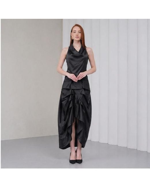 Lumina Eligma Black The Vanguard Skirt Silk