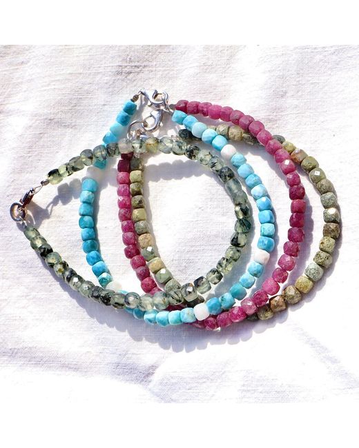 Mineralgems•Studio Pink Ruby Bracelet for men