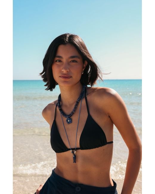 Hannah B. Jewelry Metallic Long Fish Charm Necklace