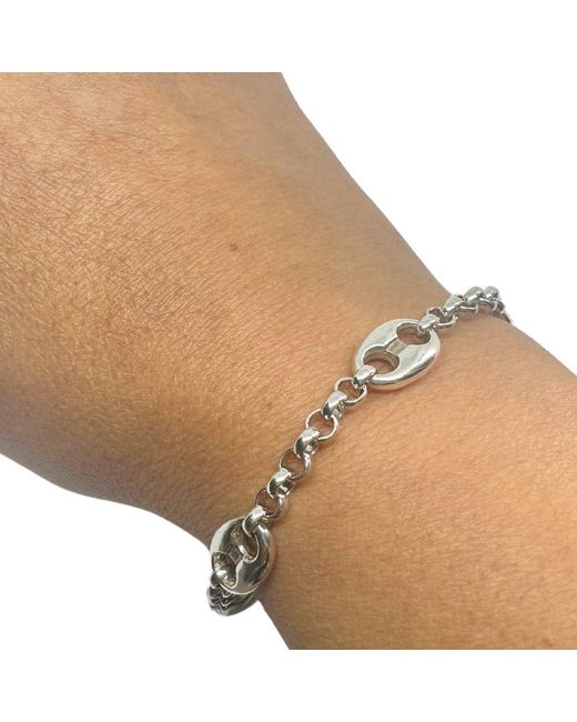Tg-Jewellery by Tamara Gervasio Metallic Anchor Chain T-Bar Bracelet – Sterling