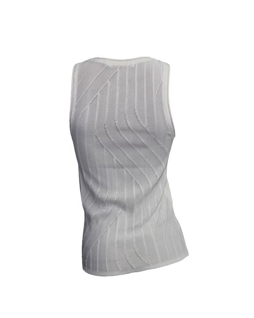 Maria Aristidou Gray Bold Tank Top