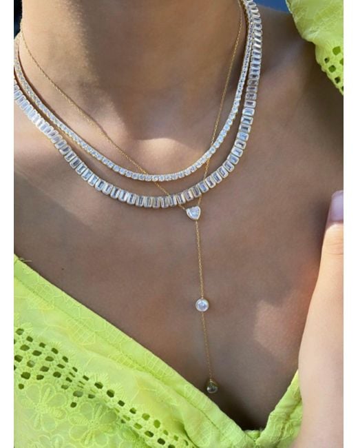 SHYMI Metallic Fancy Shape Lariat