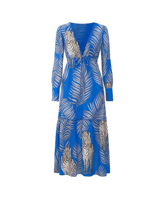 Copurs Blue Urja Kimono Zebra