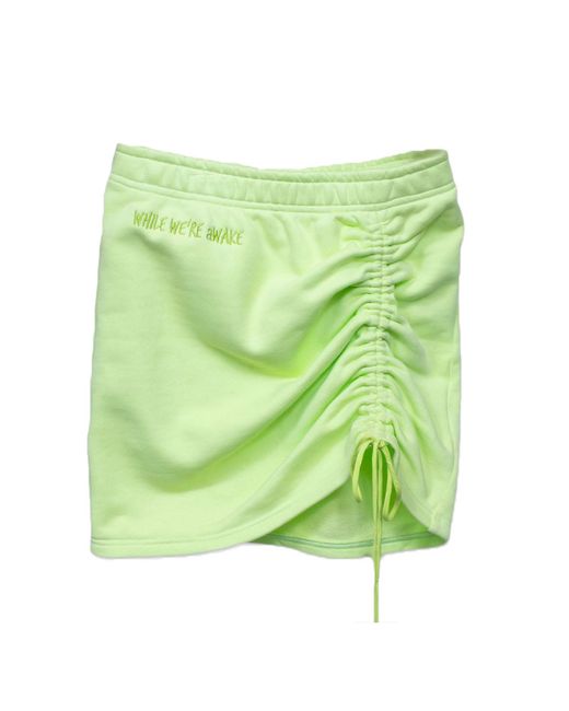 While We're Awake Green Mini Skirt