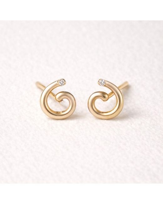 Lily Flo Jewellery Metallic Returning To Yourself Diamond Stud Earrings