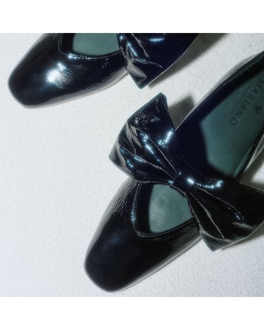 Mariano Shoes Black Cacia Ballerina Varnished