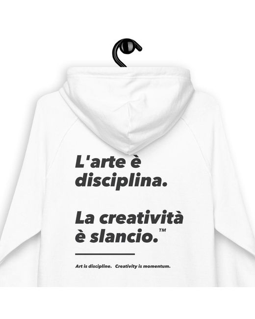Anchor and Crew White Art & Momentum Creative Standard Organic Cotton Hoodie