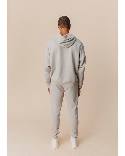 Ocio Leisurewear Gray Neutrals Oversized Hoodie for men