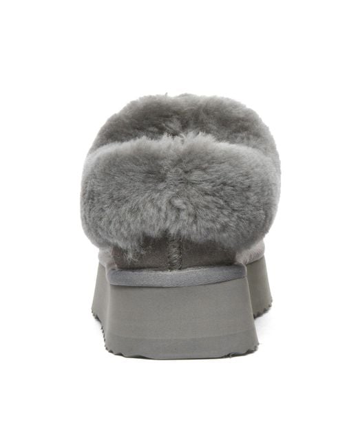 EverAu Australia Gray Topknot Leather Slippers