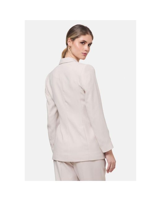 Helen Mcalinden Pink Neutrals Laura Natural Pearl Tie-Blazer