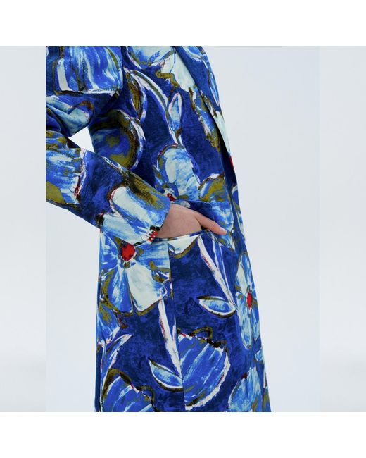 Elsava Blue Of Silence Longline Blazer