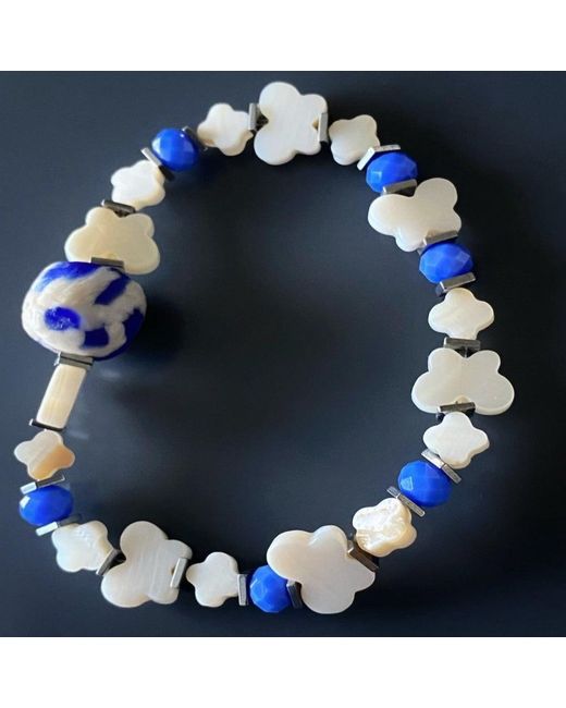 Ebru Jewelry Blue Wish Your Dreams Bracelet Set