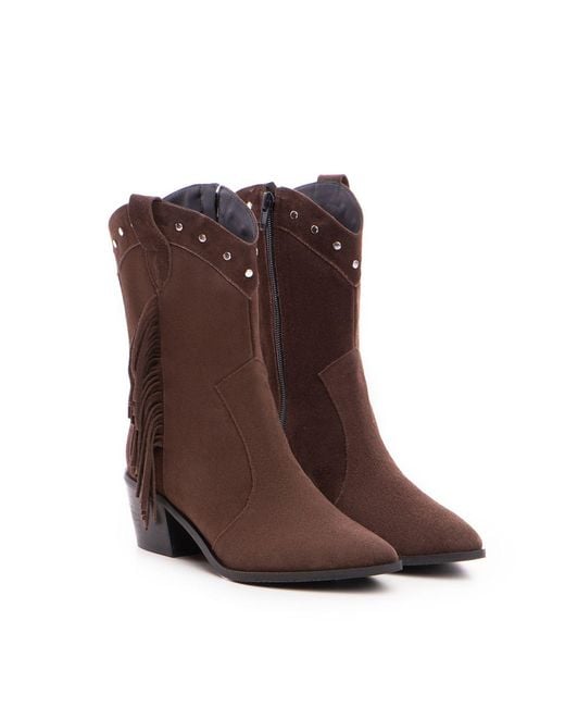 The 5Th Element Brown Dakota Mini Suede