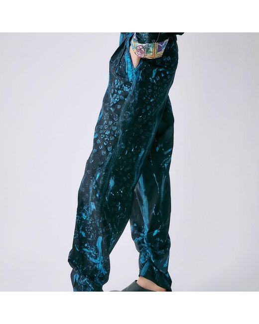 Miro Misljen Blue Midnight Canvas Art Pants