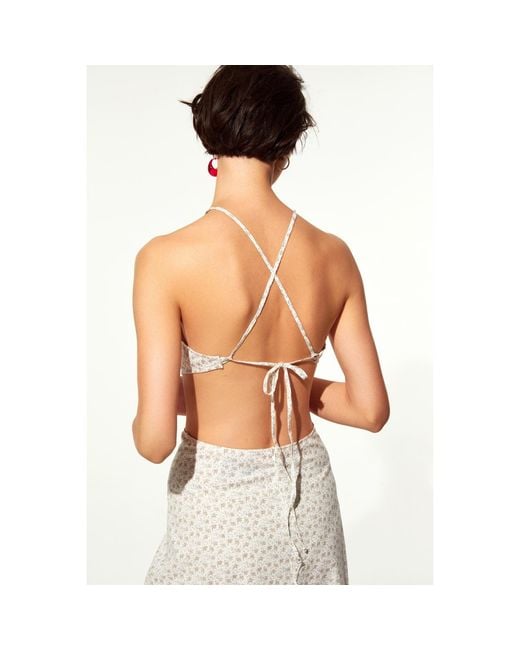 NAZLI CEREN White Eloise Ring-Embellished Cotton Dress