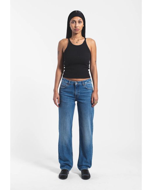 Dr. Denim Blue Arch Mid Straight