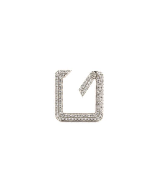 Jaredjamin Metallic Pavé Square Clicker Clasp