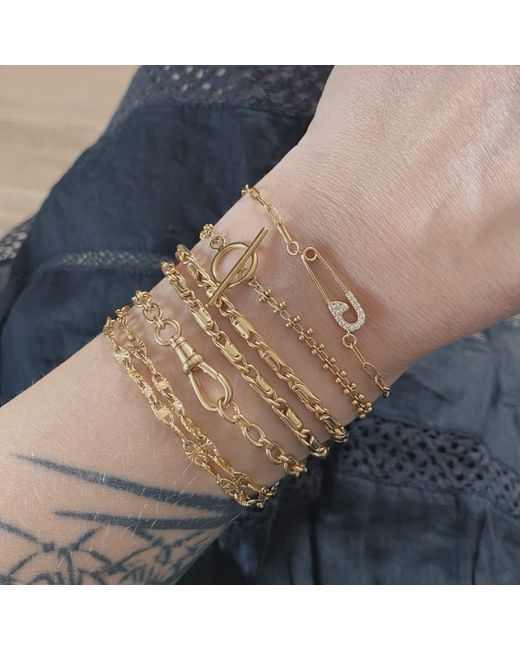 IN CAUDA VENENUM Metallic Pin Bracelet