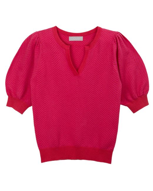Cove Cissy Chevron Top Pink & Red