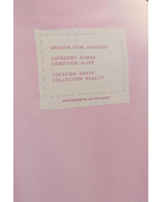 mysimplicated Pink Mystudios Oversized Tee